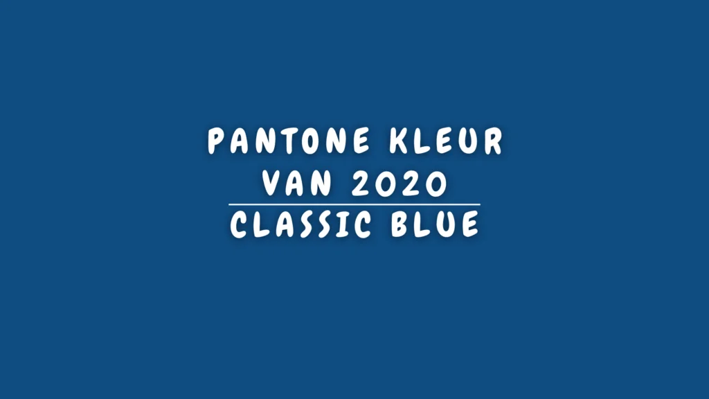 Banner Appartement - Pantone kleur van 2020 - Classic Blue