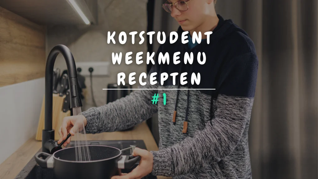 Banner Appartement - Kotstudent weekmenu recepten