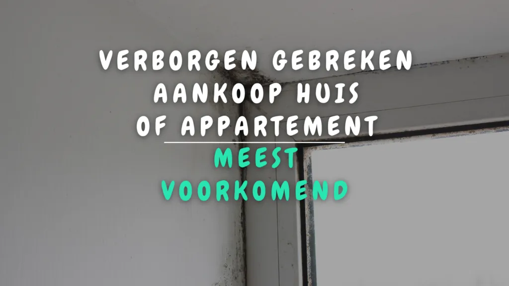 Banner Appartement - Meest voorkomende verborgen gebreken aankoop huis of appartement