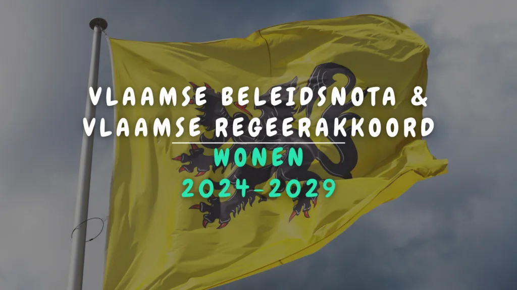 Banner Appartement - Vlaamse beleidsnota en het Vlaamse regeerakkoord 2024-2029